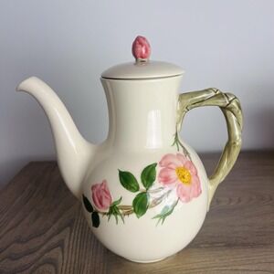 Vintage Franciscan Desert Rose Tall Coffee Pot with Lid